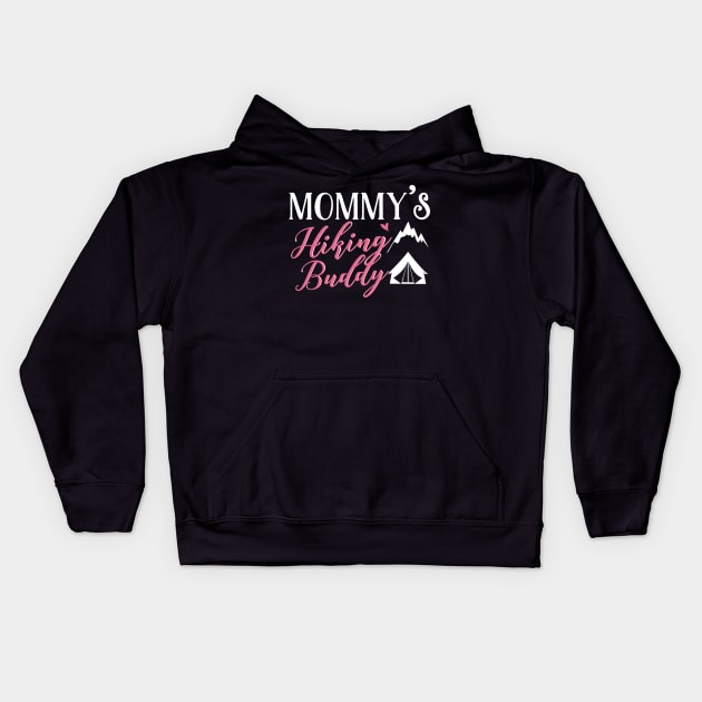 Hiking Mom and Baby Matching T-shirts Gift Kids Hoodie by KsuAnn